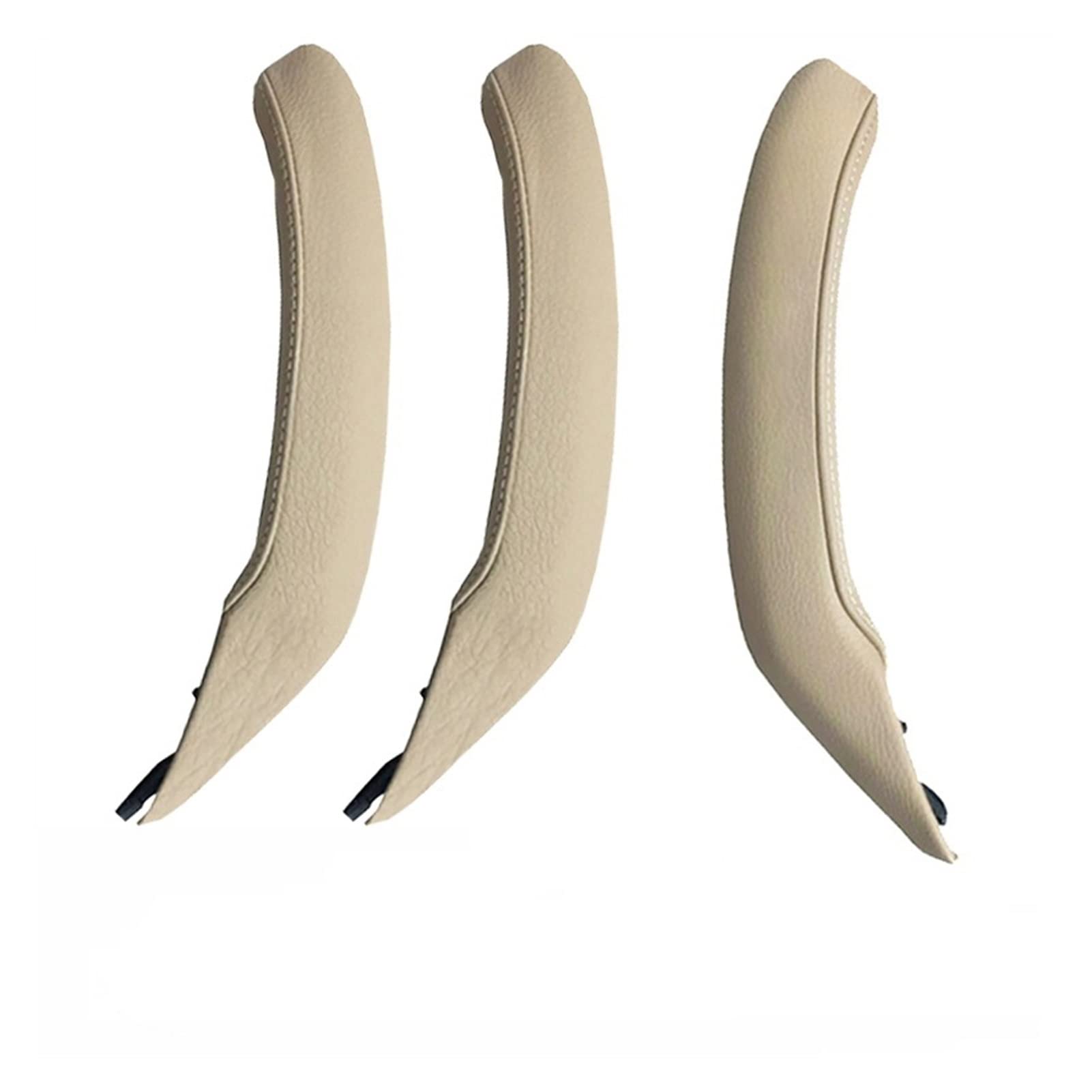 Clynex Auto-Innenraum Links rechts Beifahrertürgriff Haltegriff Lederbezug Verkleidung Ersatz, for, for X3 X4 F25 F26 2010–2016 Auto-Innentürgriff(Beige RHD 3PCS Set) von Clynex