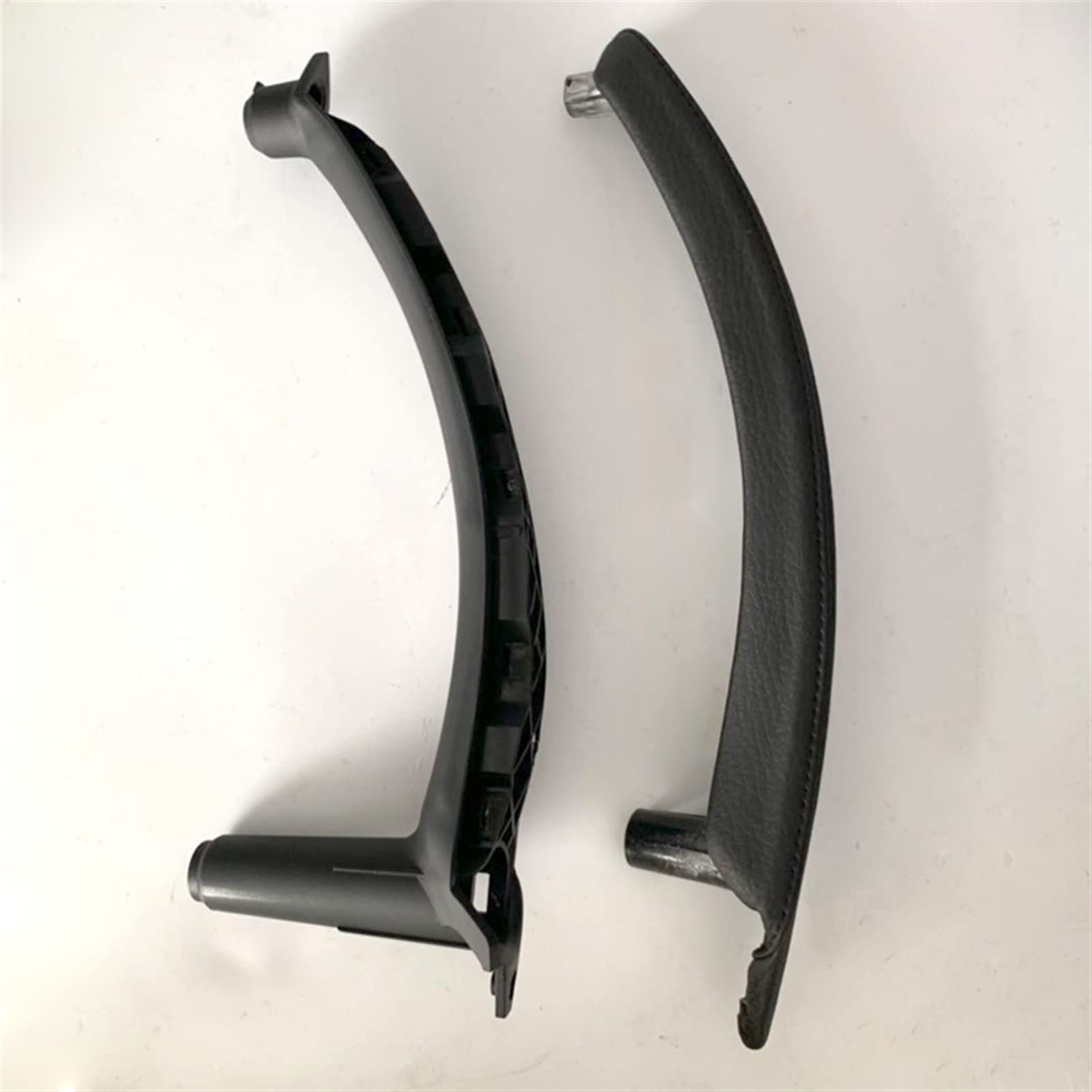 Clynex Auto Links rechts Innentür Armlehne Griff Innenverkleidung Pull Trim Cover Leder, for, for E70 E71 X5 X6, Beige Schwarz Auto-Innentürgriff(A Set of Black Right) von Clynex