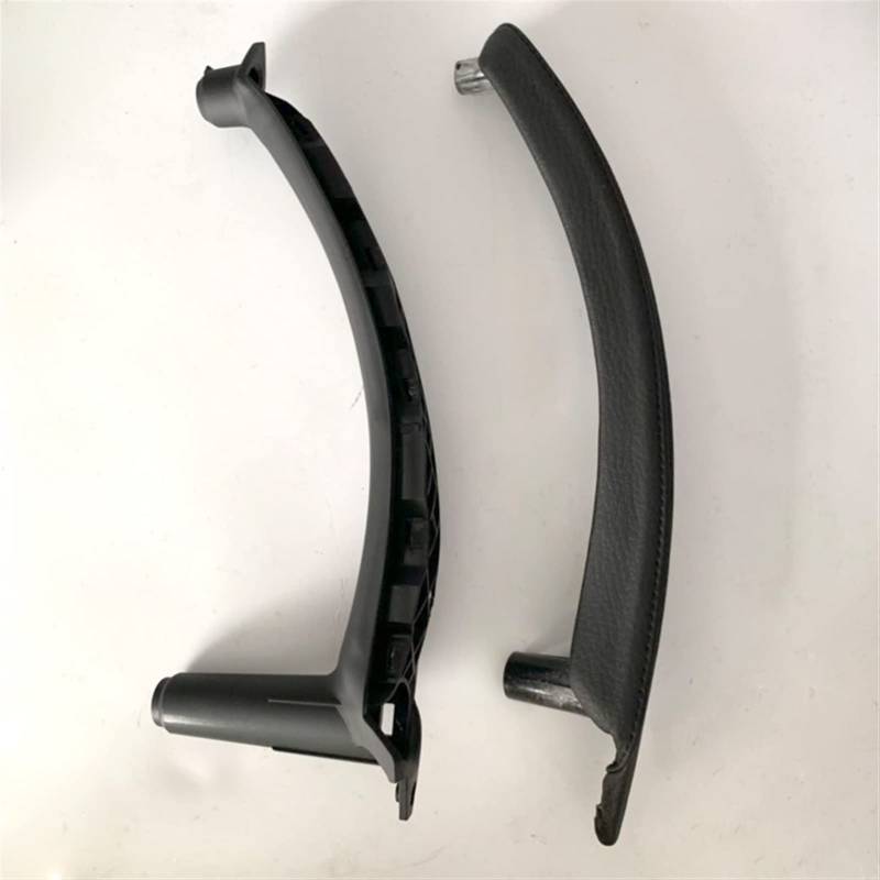 Clynex Auto Links rechts Innentür Armlehne Griff Innenverkleidung Pull Trim Cover Leder, for, for E70 E71 X5 X6, Beige Schwarz Auto-Innentürgriff(A Set of Black Right) von Clynex