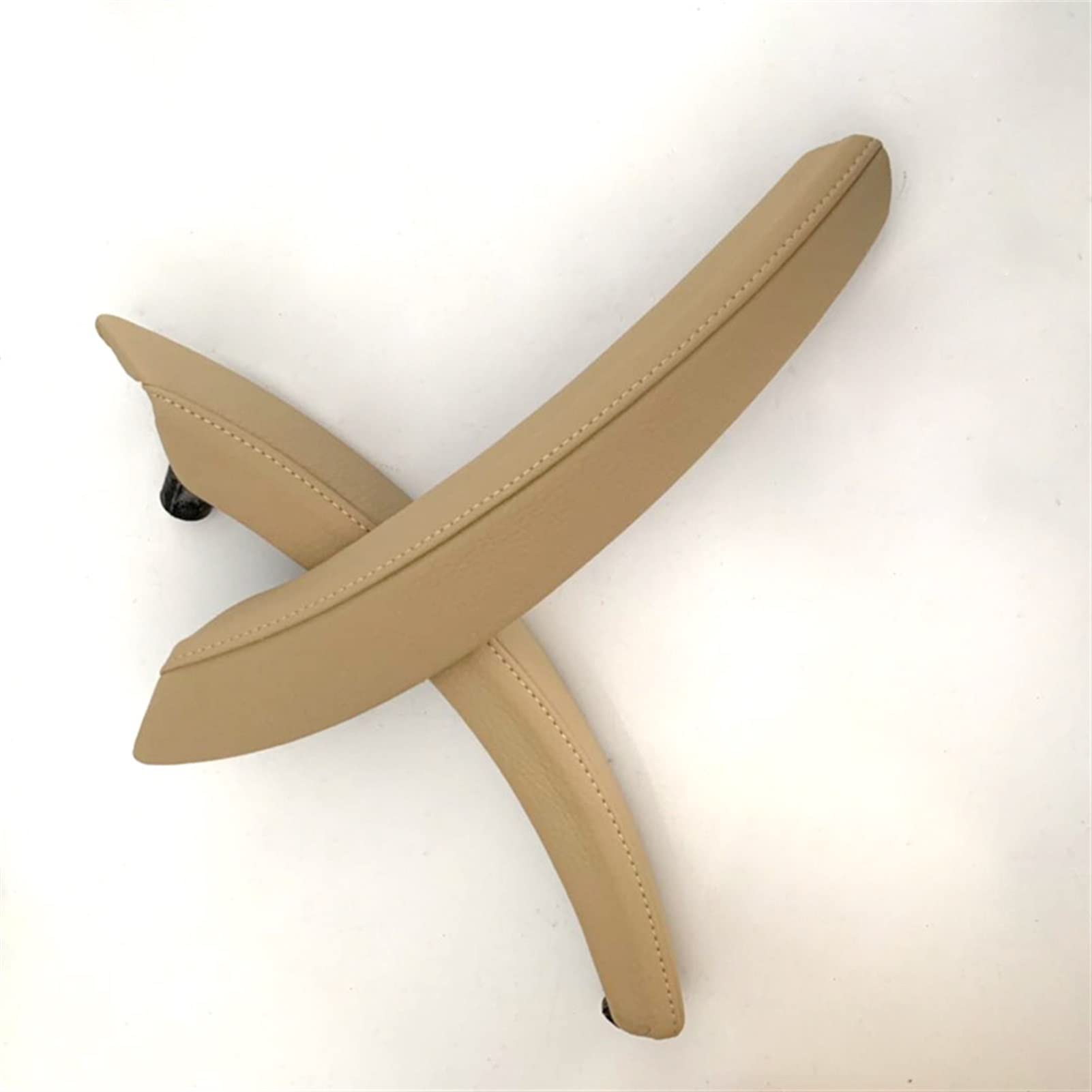 Clynex Auto Links rechts Innentür Armlehne Griff Innenverkleidung Pull Trim Cover Leder, for, for E70 E71 X5 X6, Beige Schwarz Auto-Innentürgriff(Beige lefe and Right) von Clynex