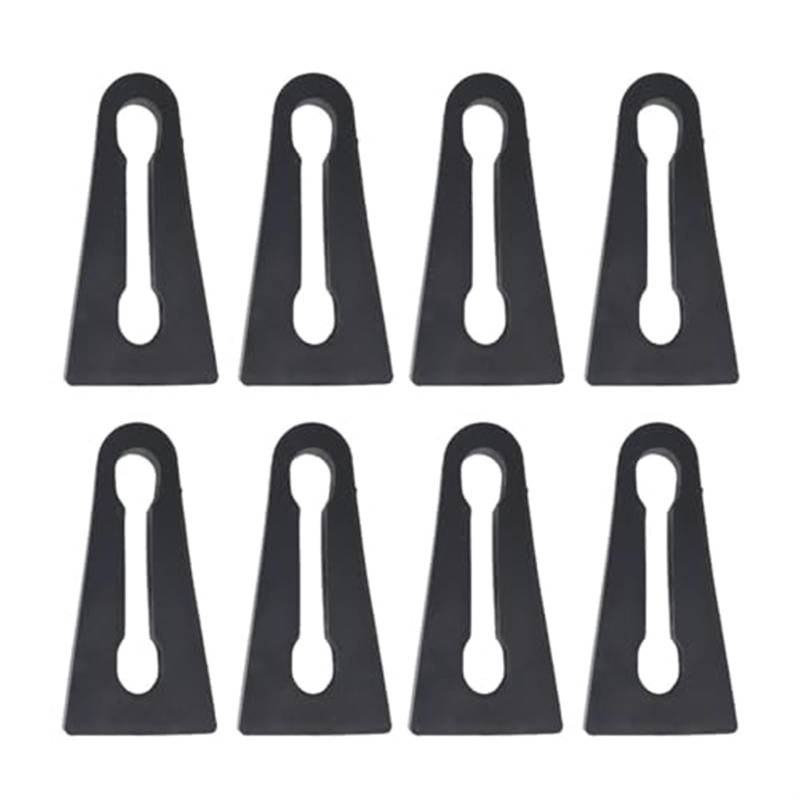 Clynex Auto-Schalldämpfer-Dämpfer, Türschloss-Puffer, Dämpfung, for VW, for Touran, 1T 2003 2004 2005 2006 2007 2008 2009 2010–2015, Autotür-Stoßdämpfer Autotür-Stoßdämpfer(Black 8Pcs) von Clynex