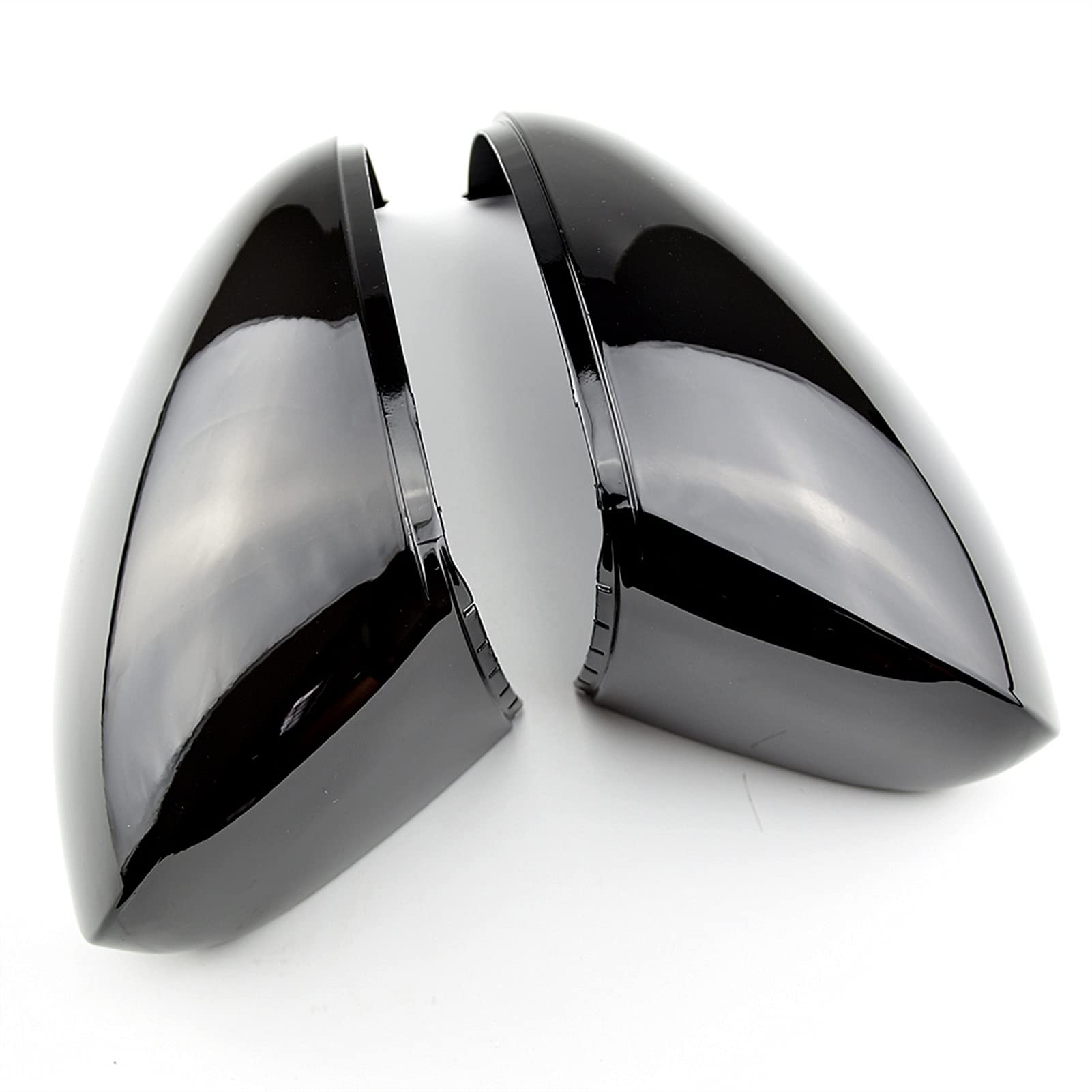 Clynex Auto Side Rearview Mirror Cover Wing Mirror Shell Cap Housing, for VW, for, 2008 2009 2010 2011 2012 2013 2014 2015 Auto-Außenspiegelabdeckung(Bright Black) von Clynex