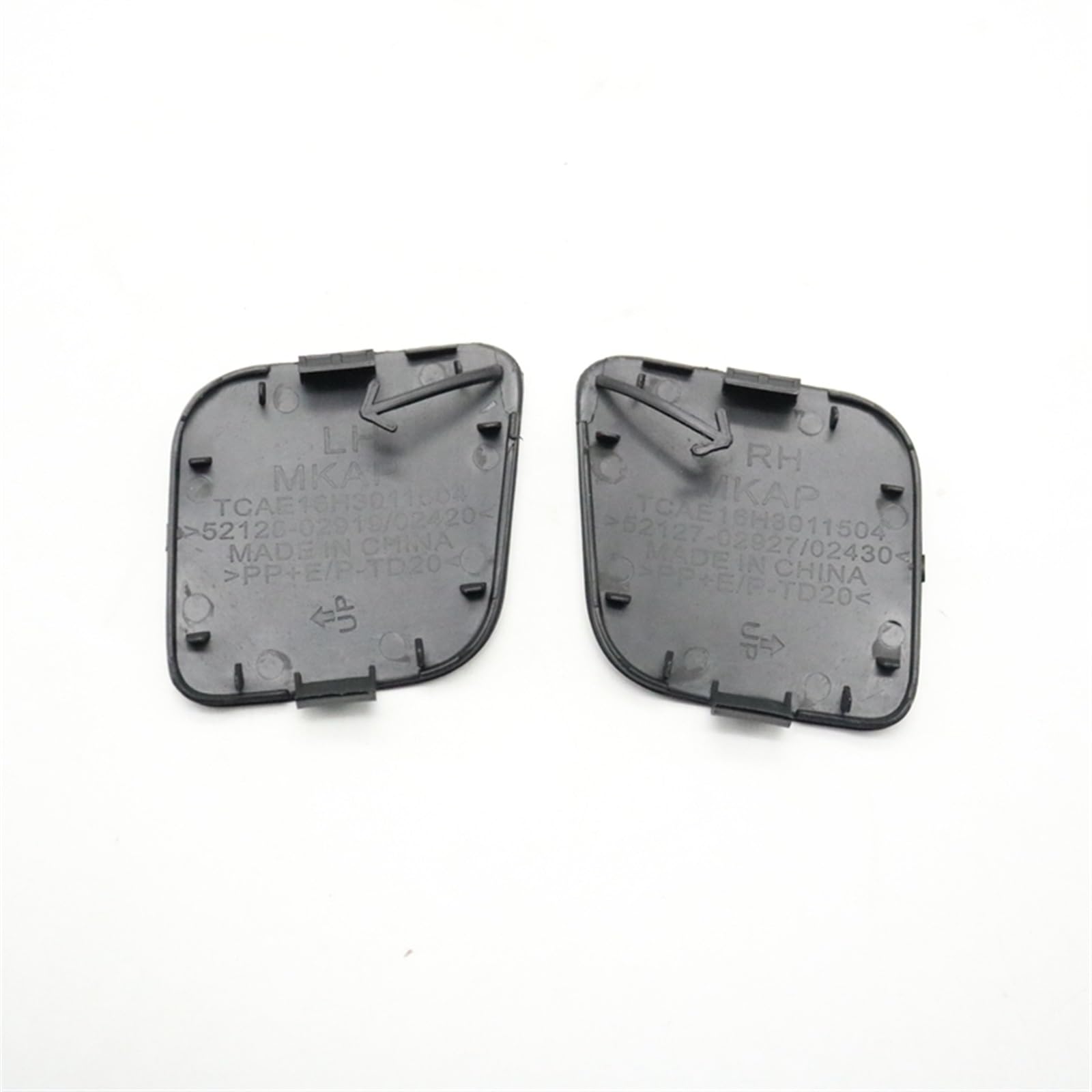 Clynex Auto unlackierte Farbe Frontstoßstange Abschlepphakenabdeckung, for Toyota, AURIS 2015 2016 2017 2018 Abdeckung für Auto-Abschlepphaken(1pcs Left L) von Clynex