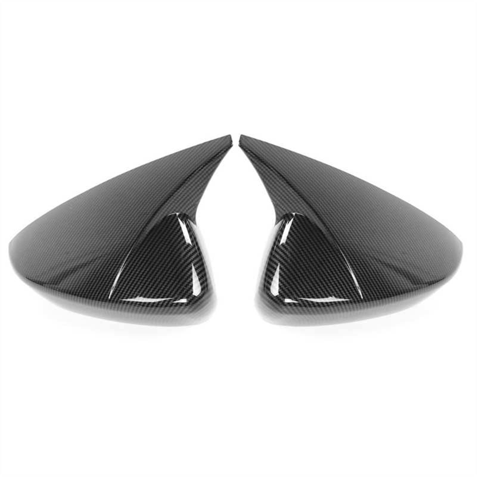Clynex Autospiegel-Spiegelabdeckung, Paar Horn-Stil, Seitenspiegelkappe, Gehäuseschutzabdeckung, for Mazda, 3 Axela 2020, Auto-Seitenspiegel Auto-Außenspiegelabdeckung(Color1) von Clynex