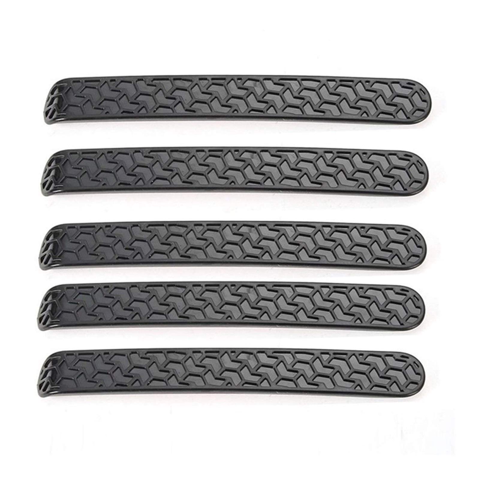 Clynex Autotürgriff-Haltegriffabdeckung, Vorder- und Hintertür-Set, Dekoration, schwarz geformt, for Jeep, Wrangler JK 4 Türen 2007–2018 (schwarz) Abdeckung für Außentürgriffe von Clynex