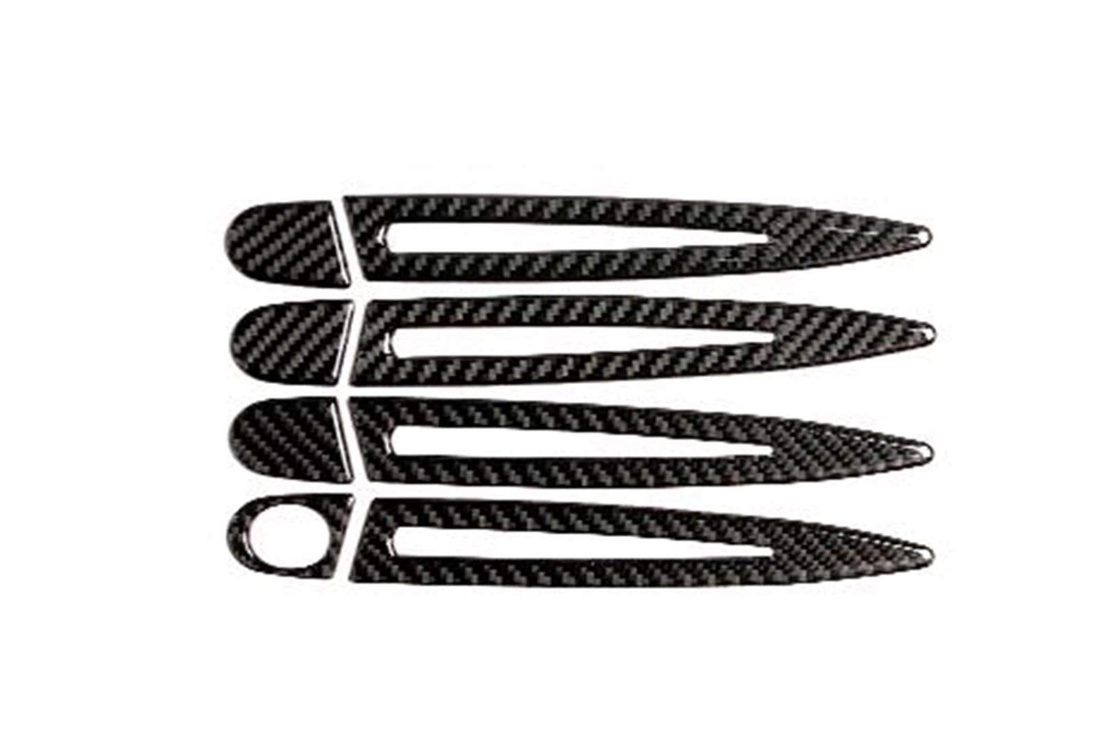 Clynex Autotürgriffabdeckungen, Zierleisten, for, E90 E92 E93 1/2/3/4 Serie 3GT X1/X3/X4/X5/X6 M2/M3/M4 Kohlefaser-Türgriffaufkleber Abdeckung für Außentürgriffe(for Four Door LHD) von Clynex