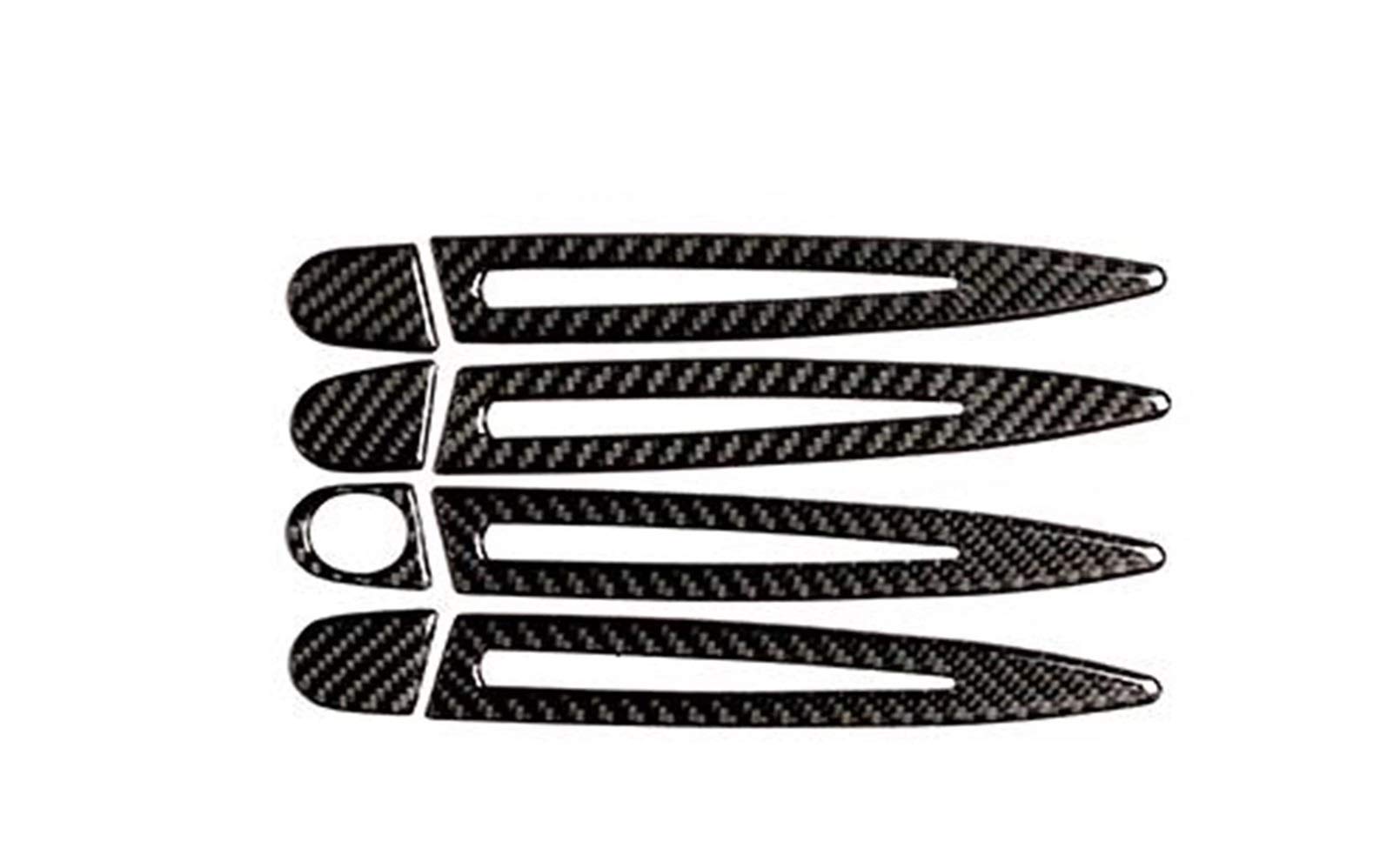 Clynex Autotürgriffabdeckungen, Zierleisten, for, E90 E92 E93 1/2/3/4 Serie 3GT X1/X3/X4/X5/X6 M2/M3/M4 Kohlefaser-Türgriffaufkleber Abdeckung für Außentürgriffe(for Four Door RHD) von Clynex