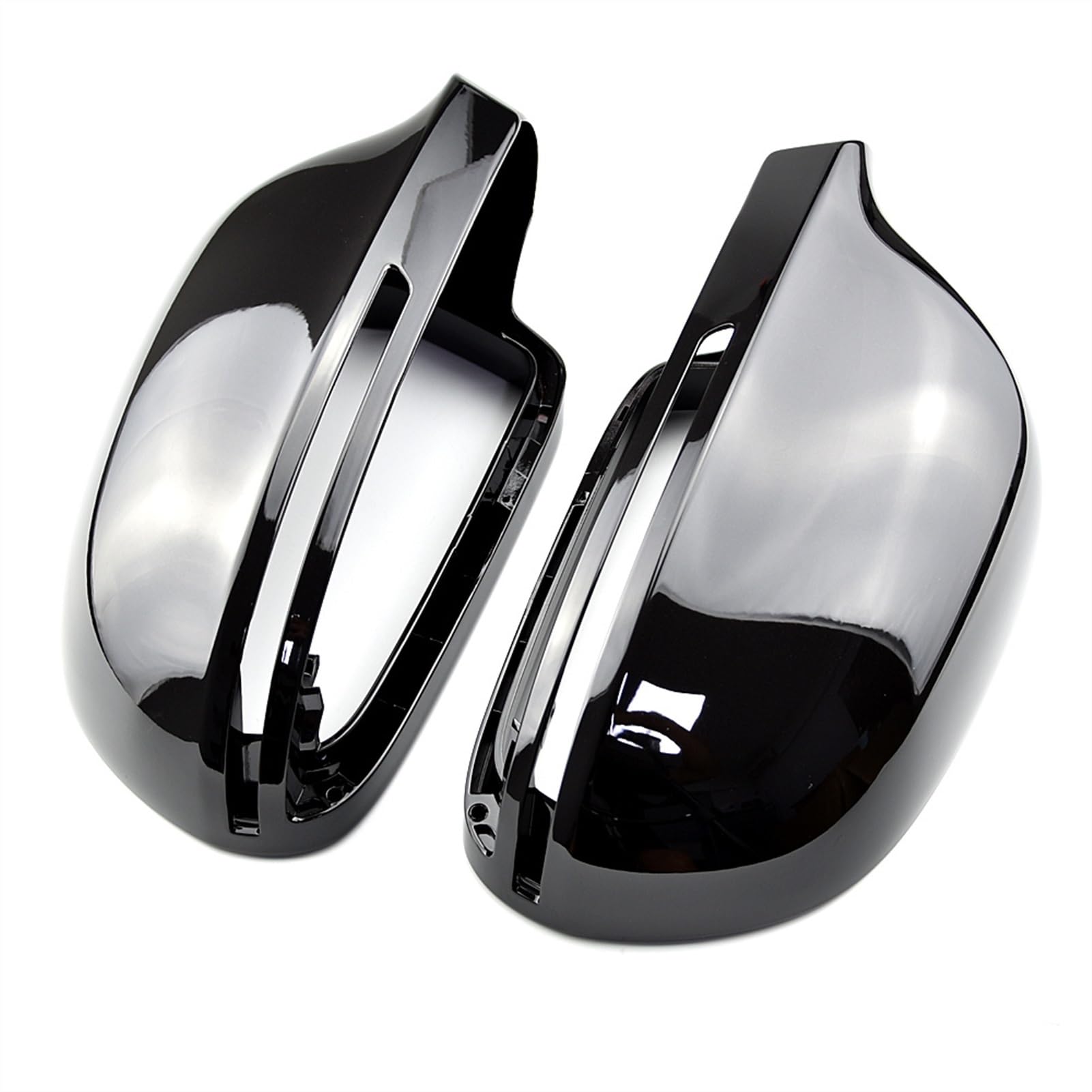 Clynex Car Door Side Mirrors Caps Rearview Mirror Cover Replacement, for, A4 A5 B8 A3 8P A6 C6 Q3 Auto-Außenspiegelabdeckung(Bright Black) von Clynex