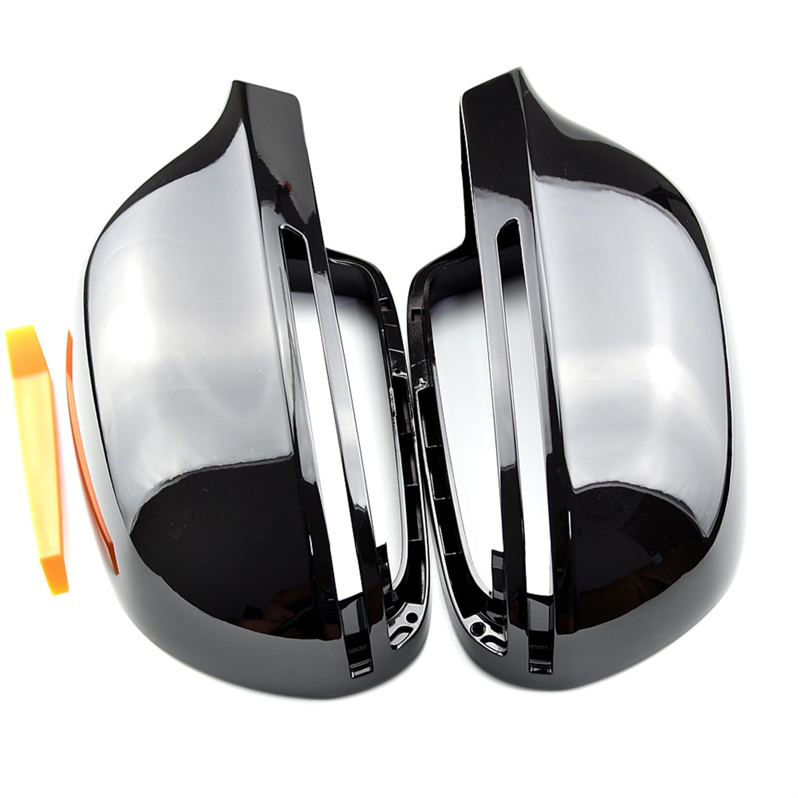 Clynex Car Mirror Cover Rearview Mirror Cover Protection Cap, for, B8 A3 A4 A5 A6 S4 RS4 S6 RS6 Auto-Außenspiegelabdeckung(Bright Black) von Clynex