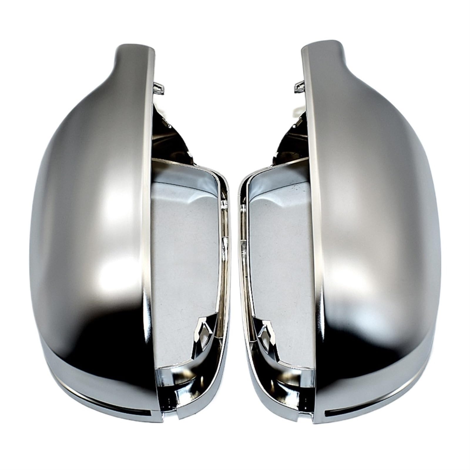 Clynex Car Rearview Side Mirror Covers Cap, for, A3 A4 A5 2011-2016 B8.5 B 8.5 Silver Matt Chrome Auto-Außenspiegelabdeckung(Without Side Assist) von Clynex