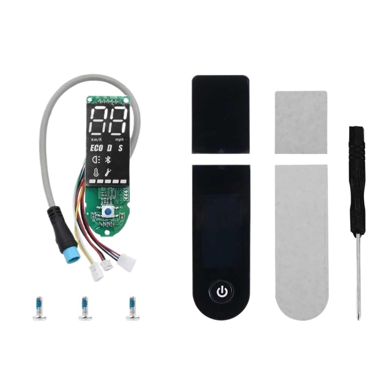 Clynex Elektroroller, for M365 Pro/Pro 2 Armaturenbrett-Display + Abdeckung Ersatzplatine, for Xiaomi, for Deutschland Pro 2 E-Scooter-Teile Elektroroller-Display(Pro) von Clynex