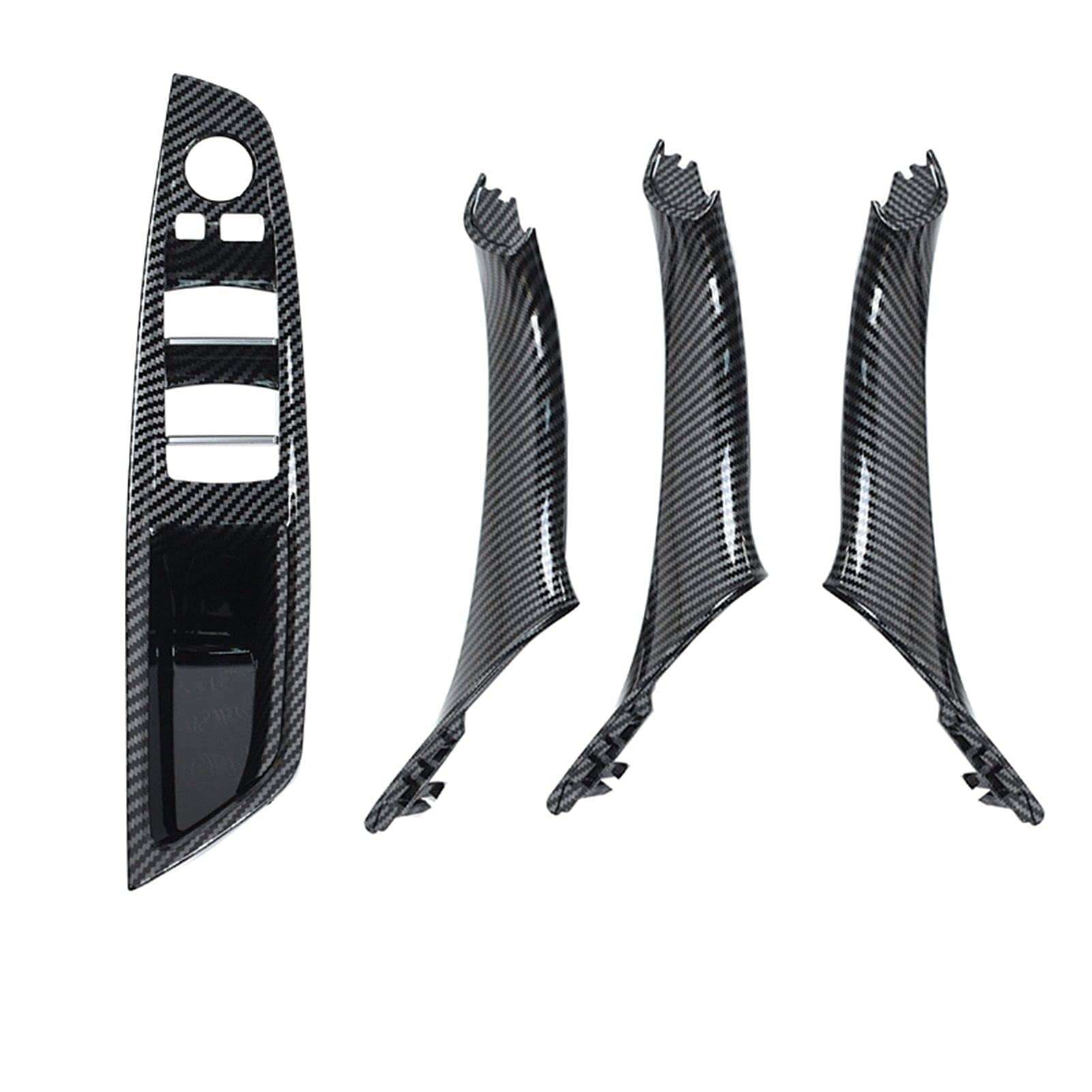 Clynex Ersatz-Ziergriffsatz for die Armlehnenverkleidung im Innenbereich, for, for 5er F10 F11 F18 520i 523i 525i 528i 535i Auto-Innentürgriff(Carbonfiber LHD 4PCS) von Clynex