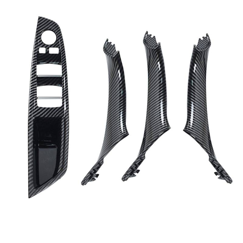 Clynex Ersatz-Ziergriffsatz for die Armlehnenverkleidung im Innenbereich, for, for 5er F10 F11 F18 520i 523i 525i 528i 535i Auto-Innentürgriff(Carbonfiber LHD 4PCS) von Clynex