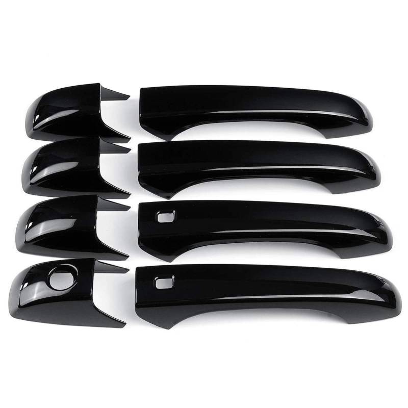 Clynex Glänzend Schwarze Auto-Außentürgriffabdeckung, for Jeep, Grand Cherokee, for Dodge, Durango 2011–2019, Auto-Styling-Zubehör Abdeckung für Außentürgriffe von Clynex