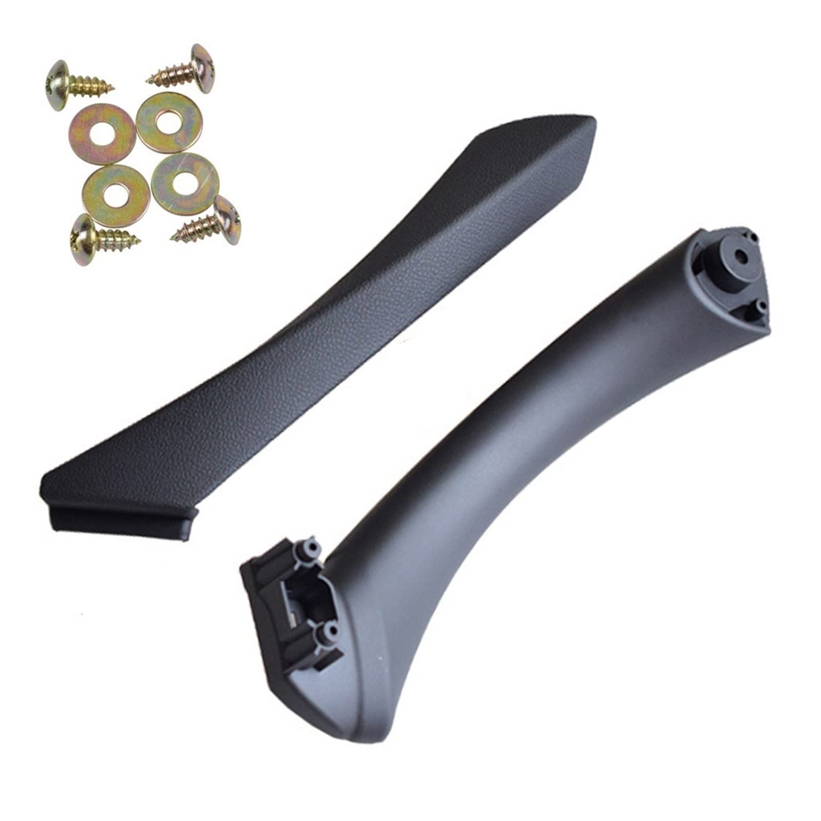 Clynex Grau Beige Schwarz Links Rechts Auto Innengriff Innentür Armlehne Panel Pull Trim Abdeckung, for, for 3 Serie E90 E91 328 330 335 Auto-Innentürgriff(Black-Set-Left) von Clynex