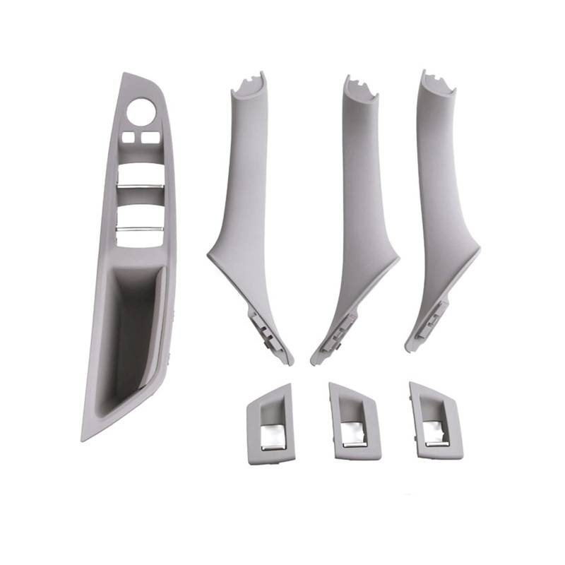 Clynex Innentür Armlehne Fenster Schalter Panel Pull Griff Set, for, for 5 Series F10 F11 F18 520i 523i 525i 528i 535i Auto-Innentürgriff(Gray LHD 7PCS) von Clynex