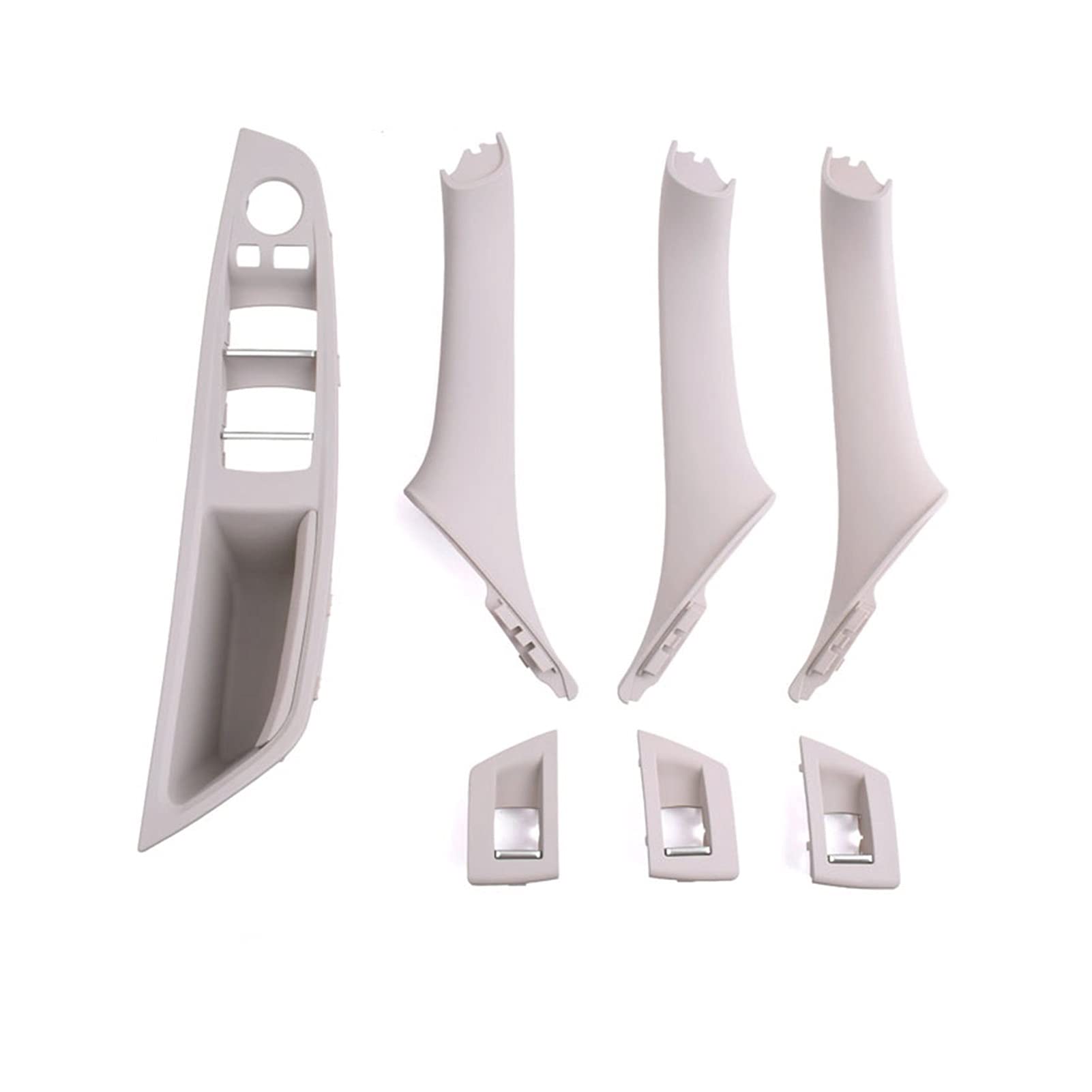 Clynex Innentür Armlehne Fenster Schalter Panel Pull Griff Set, for, for 5 Series F10 F11 F18 520i 523i 525i 528i 535i Auto-Innentürgriff(Oyster LHD 7PCS) von Clynex