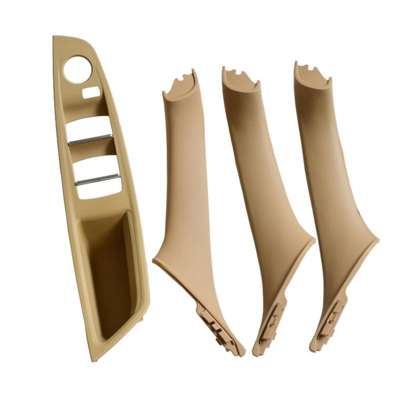 Clynex Innentür-Armlehnen-Fensterschalter-Panel-Ziehgriff-Set, for, for 5er F10 F11 F18 520i 523i 525i 528i 535i Auto-Innentürgriff(Beige-4pcs) von Clynex