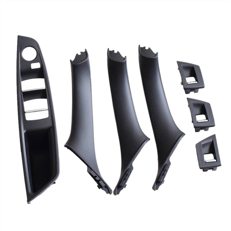 Clynex Innentür-Armlehnen-Fensterschalter-Panel-Ziehgriff-Set, for, for 5er F10 F11 F18 520i 523i 525i 528i 535i Auto-Innentürgriff(Black-7pcs) von Clynex