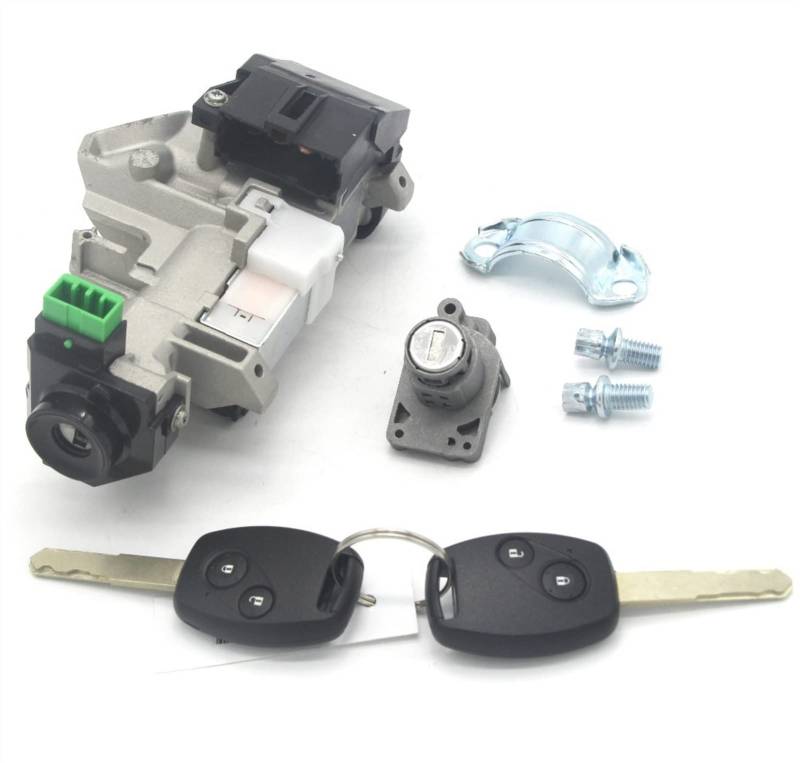 Clynex KOMPLETTES Schloss-Set ZÜNDSCHALTER TÜRSCHLOSS Barrel Trans 2 SCHLÜSSEL MIT 46 Chips 2009-2011 Autotürschloss-Antrieb von Clynex