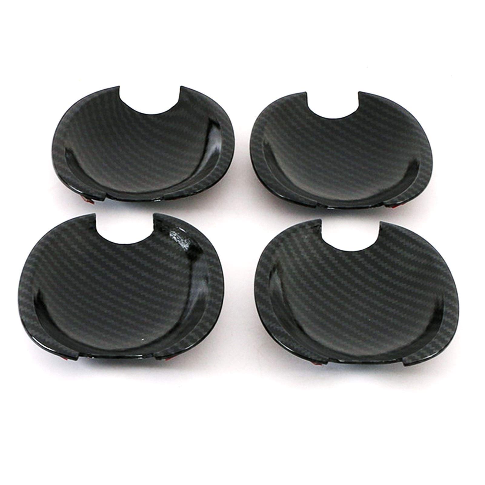 Clynex Kohlefaserbedruckter äußerer Seitentürgriff, for VW, for Golf MK4 MK5 2000–2008, Abdeckung, Türschüssel, Zierleiste, Blende Abdeckung für Außentürgriffe(Door Handle Cover) von Clynex