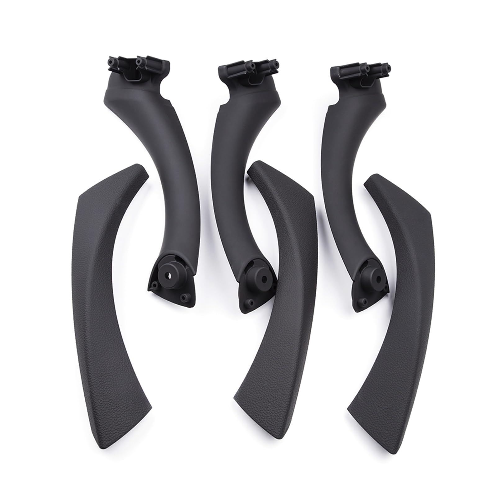 Clynex LHD 6-teilige ABS-Auto-Innengriff-Türverkleidung, Zugverkleidungsabdeckung, for, for E90 E91 E92 3er-Serie 2004 2005 2006 2007 2008 2009 2010 2011 Auto-Innentürgriff(Black) von Clynex