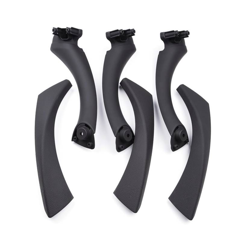 Clynex LHD 6-teilige ABS-Auto-Innengriff-Türverkleidung, Zugverkleidungsabdeckung, for, for E90 E91 E92 3er-Serie 2004 2005 2006 2007 2008 2009 2010 2011 Auto-Innentürgriff(Black) von Clynex