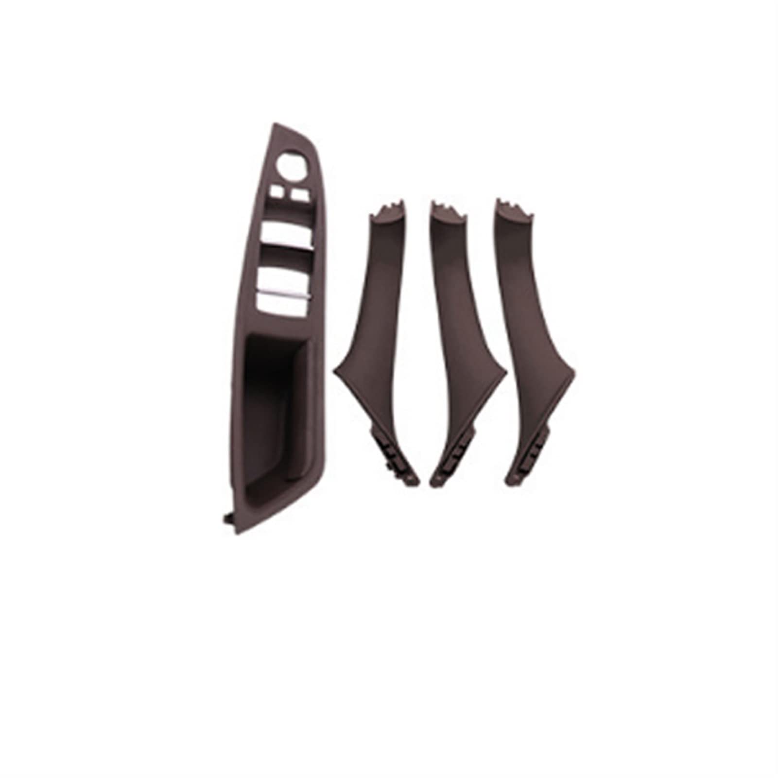 Clynex LHD Auto-Innenraum-Innentürgriff-Panel-Zugverkleidungsabdeckung, Linkslenker, for, for 5er F10 F11, Grau Beige Schwarz Auto-Innentürgriff(Black) von Clynex