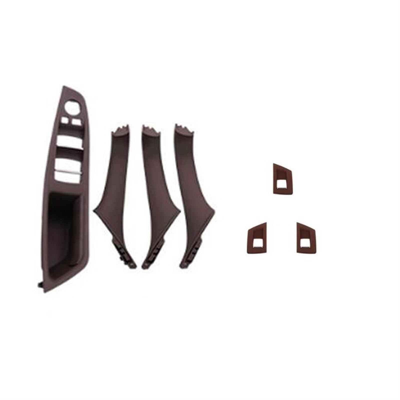 Clynex LHD Auto-Innenraum-Innentürgriff-Panel-Zugverkleidungsabdeckung, for, for 5er F10 F11, Grau Beige Schwarz Linkslenker Auto-Innentürgriff(C - Mocha) von Clynex