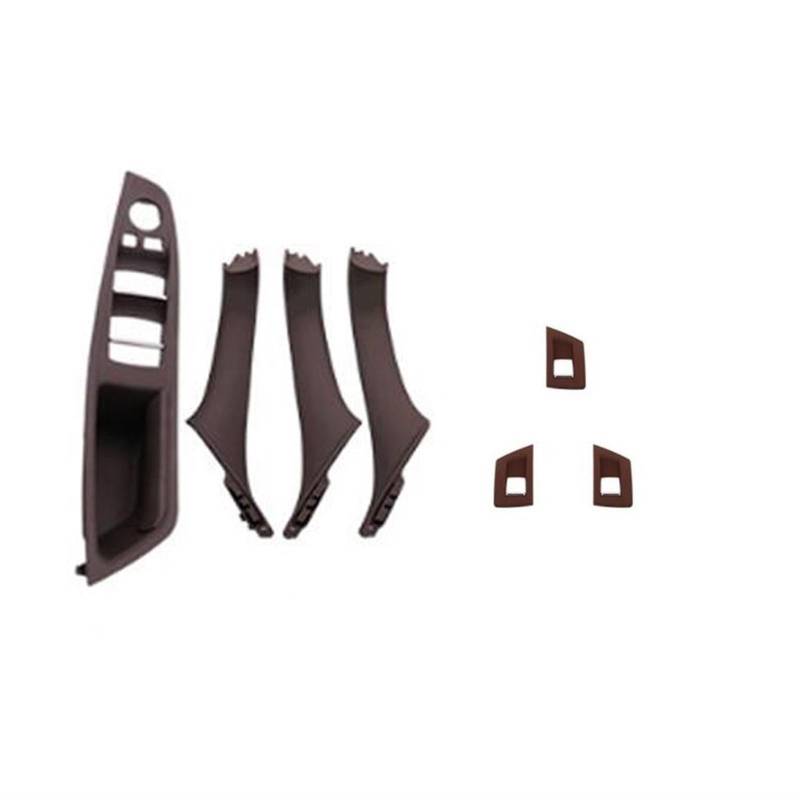 Clynex LHD Auto-Innenraum-Innentürgriff-Panel-Zugverkleidungsabdeckung, for, for 5er F10 F11, Grau Beige Schwarz Linkslenker Auto-Innentürgriff(C - Mocha) von Clynex