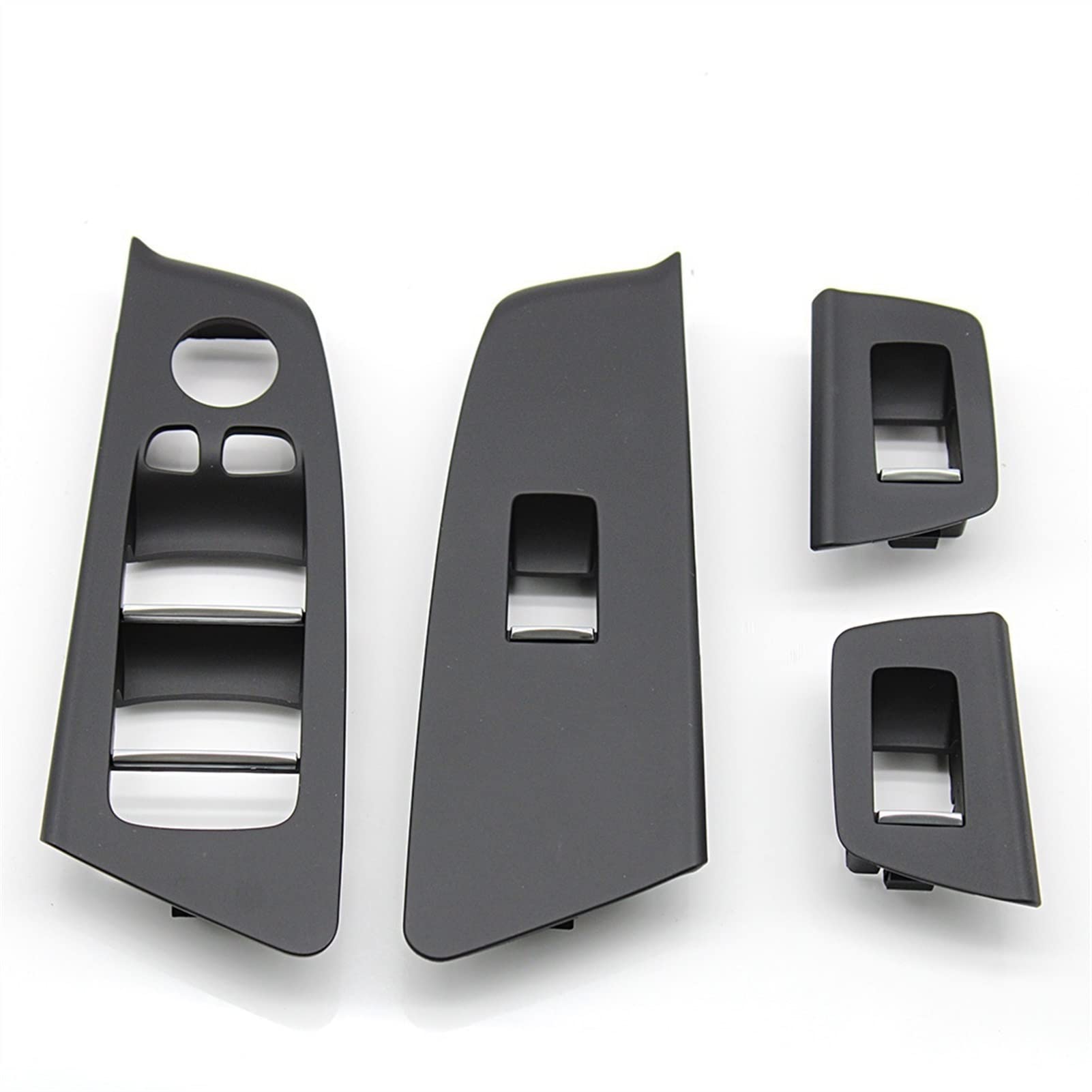 Clynex LHD Auto-Innentürfenster-Hebeschalter-Abdeckungsverkleidung, Ersatz, for, for 5er G30 G31 525 528 530 540 Auto-Innentürgriff(Black 4PCS Set) von Clynex