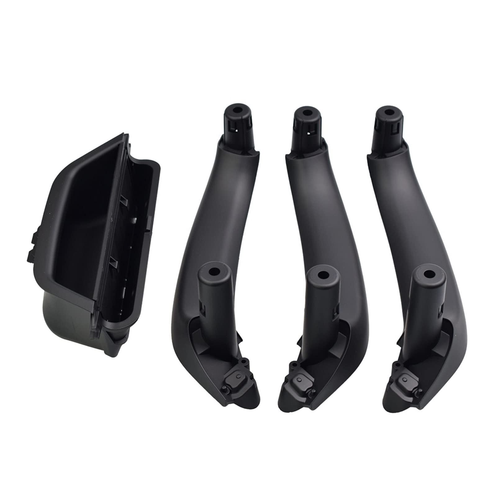 Clynex LHD Carbon Fiber Auto Zubehör Auto Innen Tür Pull Griff Armlehne Panel Abdeckung Trim, for, for X3 X4 F25 F26 2010-2016 Auto-Innentürgriff(Black-4pcs) von Clynex