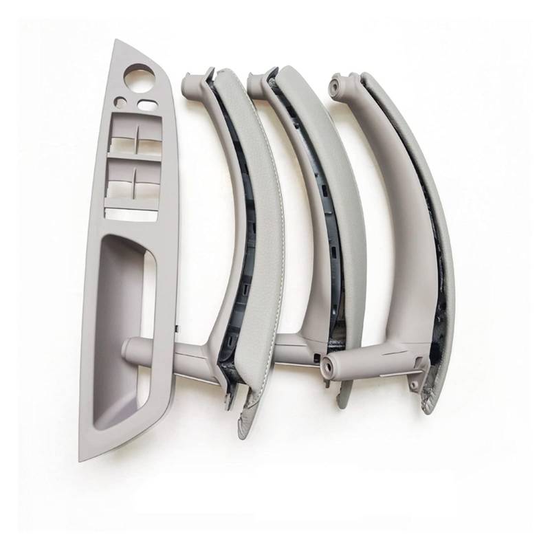 Clynex LHD RHD Fensterschalterfeld Leder Türgriffabdeckung Baugruppe 7-teiliges komplettes Set, for, for X5 X6 E70 E71 E72 2007-2013 Auto-Innentürgriff(LHD Gray) von Clynex