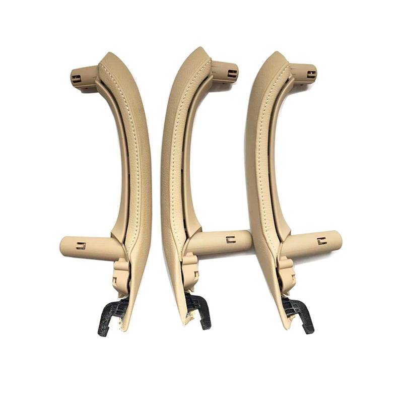 Clynex LHD RHD Innentürgriff mit Lederbezug, komplettes Set, for, for X3 X4 F25 F26 2010-2016 Auto-Innentürgriff(LHD 6PCS Beige) von Clynex