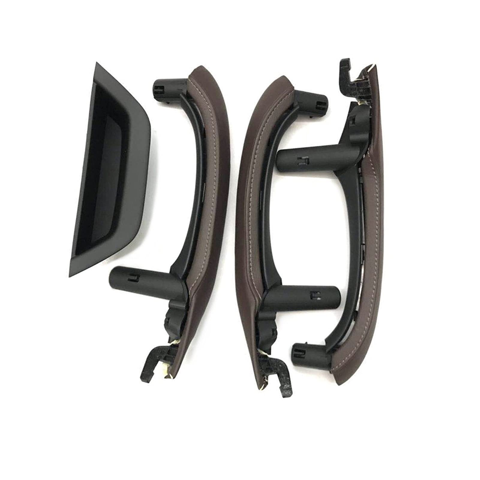 Clynex LHD RHD Innentürgriff mit Lederbezug, komplettes Set, for, for X3 X4 F25 F26 2010-2016 Auto-Innentürgriff(LHD 7PCS Moka) von Clynex
