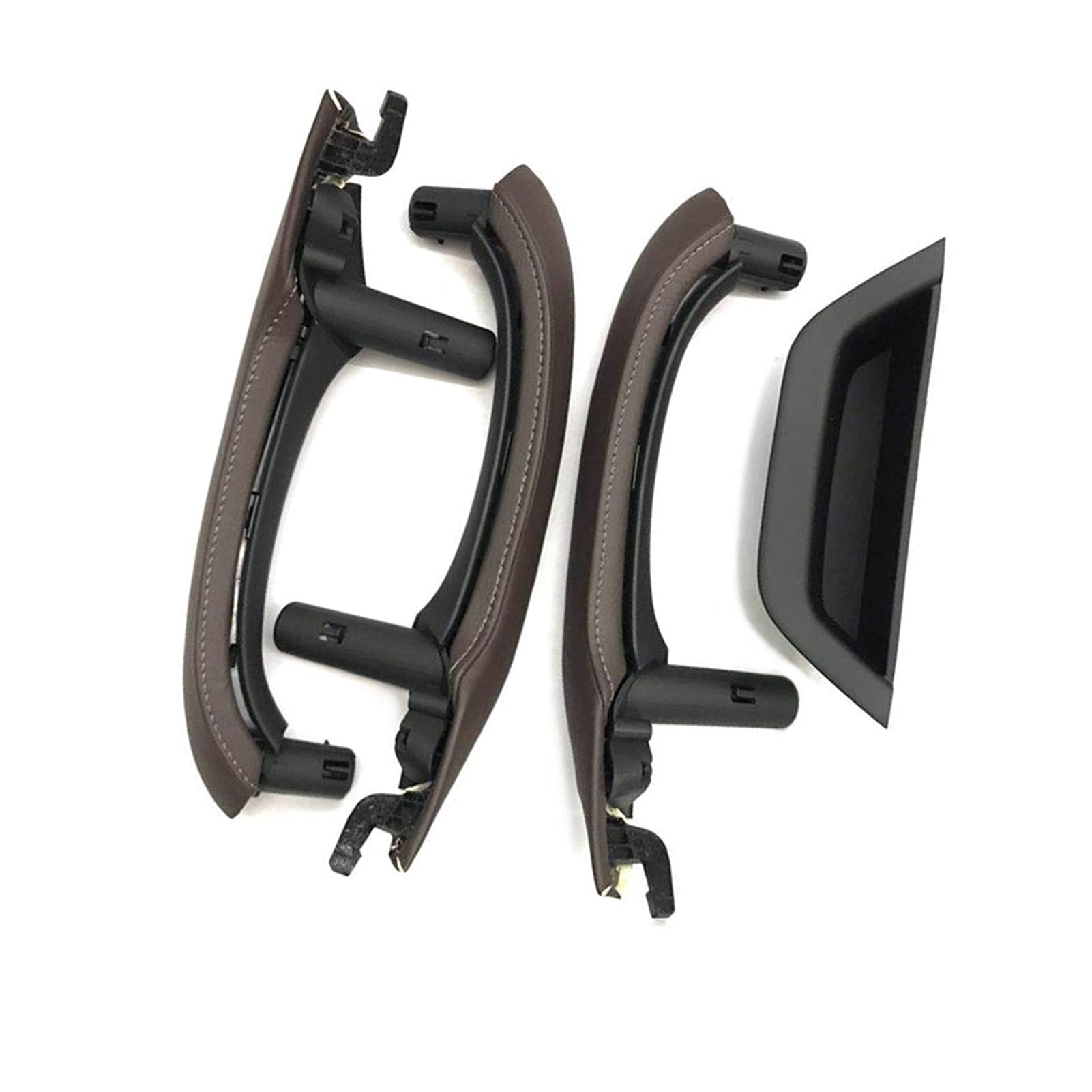 Clynex LHD RHD Innentürgriff mit Lederbezug, komplettes Set, for, for X3 X4 F25 F26 2010-2016 Auto-Innentürgriff(RHD 7PCS Moka) von Clynex