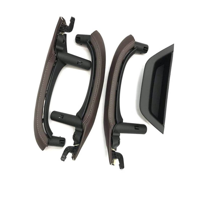 Clynex LHD RHD Innentürgriff mit Lederbezug, komplettes Set, for, for X3 X4 F25 F26 2010-2016 Auto-Innentürgriff(RHD 7PCS Moka) von Clynex
