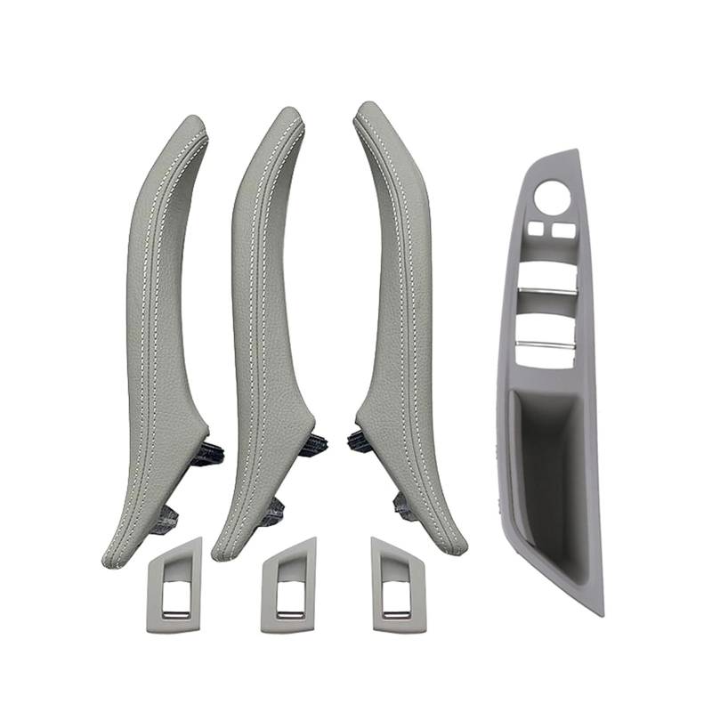 Clynex LHD RHD Innentürgriffbaugruppe aus Leder for Linke und rechte Fahrerseite, for, for 5er F10 F11 F18 520i 523i 525i 528i 535i 2010-2017 Auto-Innentürgriff(RHD Gray) von Clynex