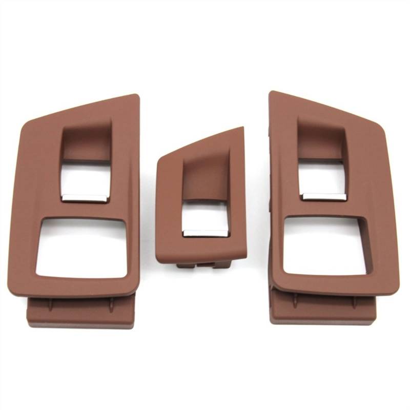 Clynex LHD RHD Innenverkleidung for Fensterheber-Einstellschalter der Beifahrertür, for, for 5er F10 F11 F18 520i 523i 525i 528i 535i Auto-Innentürgriff(RHD Brown) von Clynex