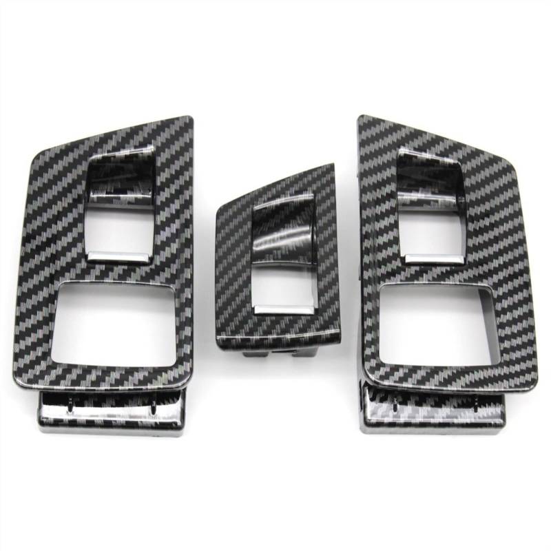 Clynex LHD RHD Innenverkleidung for Fensterheber-Einstellschalter der Beifahrertür, for, for 5er F10 F11 F18 520i 523i 525i 528i 535i Auto-Innentürgriff(RHD Carbon Fiber) von Clynex