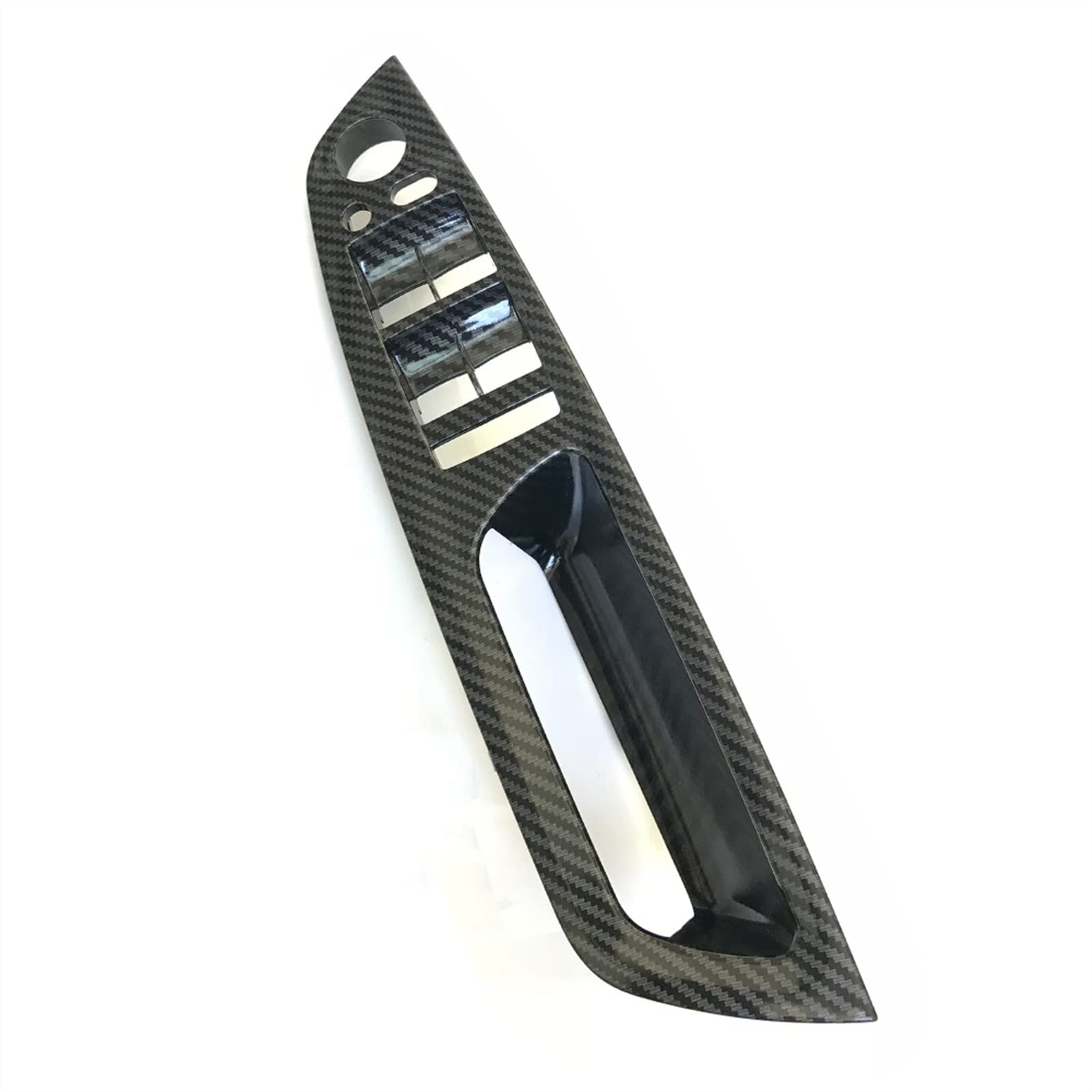 Clynex LHD RHD Verbesserte Innentür-Armlehnen-Fensterheberschalter-Panel-Abdeckung, for, for X5 X6 E70 E71 E72 2007–2013 Auto-Innentürgriff(Carbonfiber Right) von Clynex