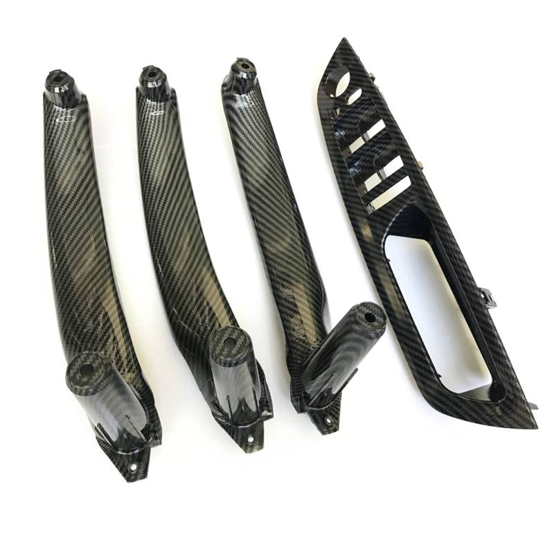 Clynex LHD RHD Verbesserter Innentür-Armlehnenverkleidungs-Zuggriffsatz Ersatz, for, for X5 X6 E70 E71 E72 2007-2013 Auto-Innentürgriff(Carbonfiber RHD Set) von Clynex