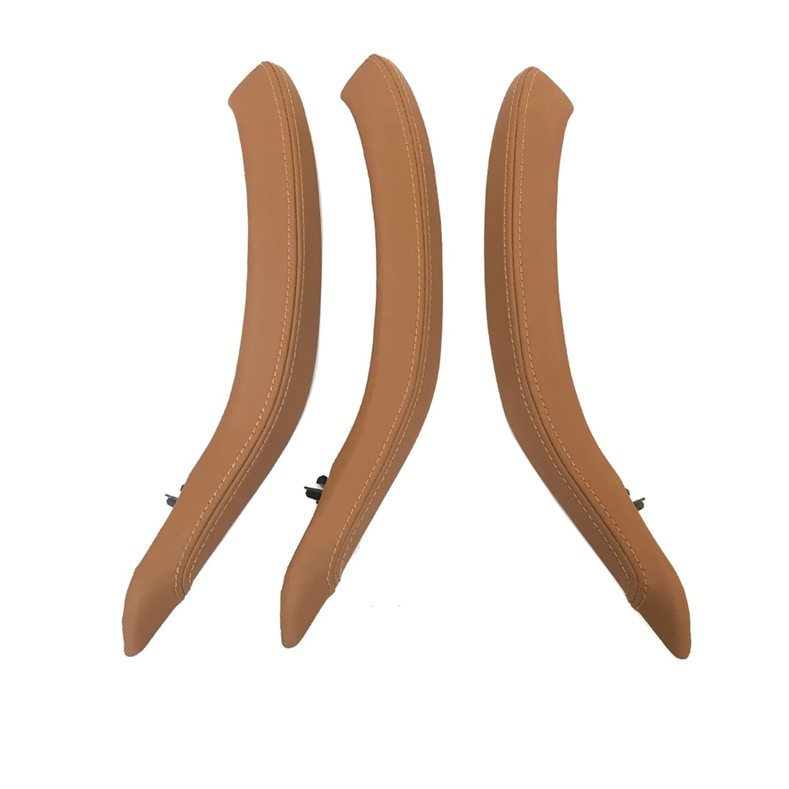 Clynex LHD RHD Verbesserter Innentürgriff-Außenlederbezugssatz, for, for X5 X6 F15 F16 2014-2018 Auto-Innentürgriff(RHD Champagne) von Clynex