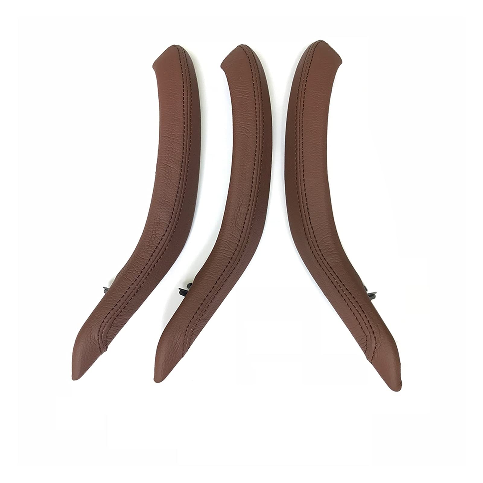 Clynex LHD RHD Verbesserter Innentürgriff-Außenlederbezugssatz, for, for X5 X6 F15 F16 2014-2018 Auto-Innentürgriff(RHD Red Brown) von Clynex