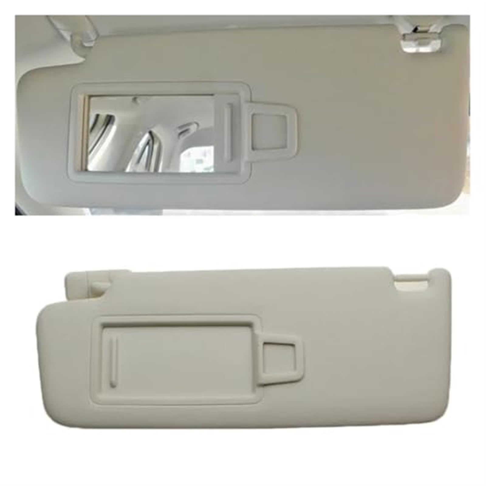 Clynex Linke Fahrerseite, rechte Beifahrerseite, vordere Sonnenblende mit Make-up-Spiegel-Sonnenschutz, for Skoda, for Superb 2016–2019 Auto-Sonnenblende(Beige Driver) von Clynex