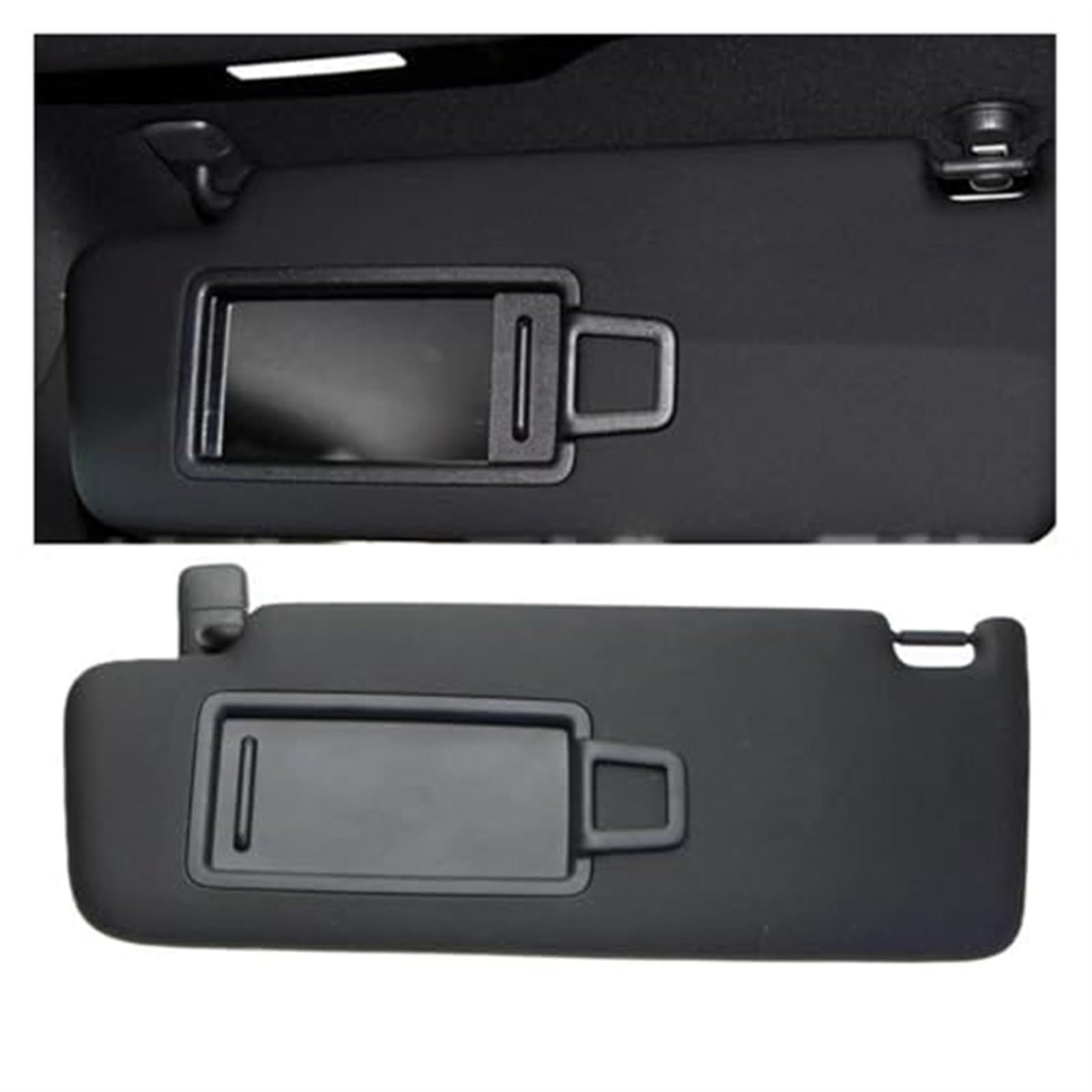 Clynex Linke Fahrerseite, rechte Beifahrerseite, vordere Sonnenblende mit Make-up-Spiegel-Sonnenschutz, for Skoda, for Superb 2016–2019 Auto-Sonnenblende(Black Driver) von Clynex