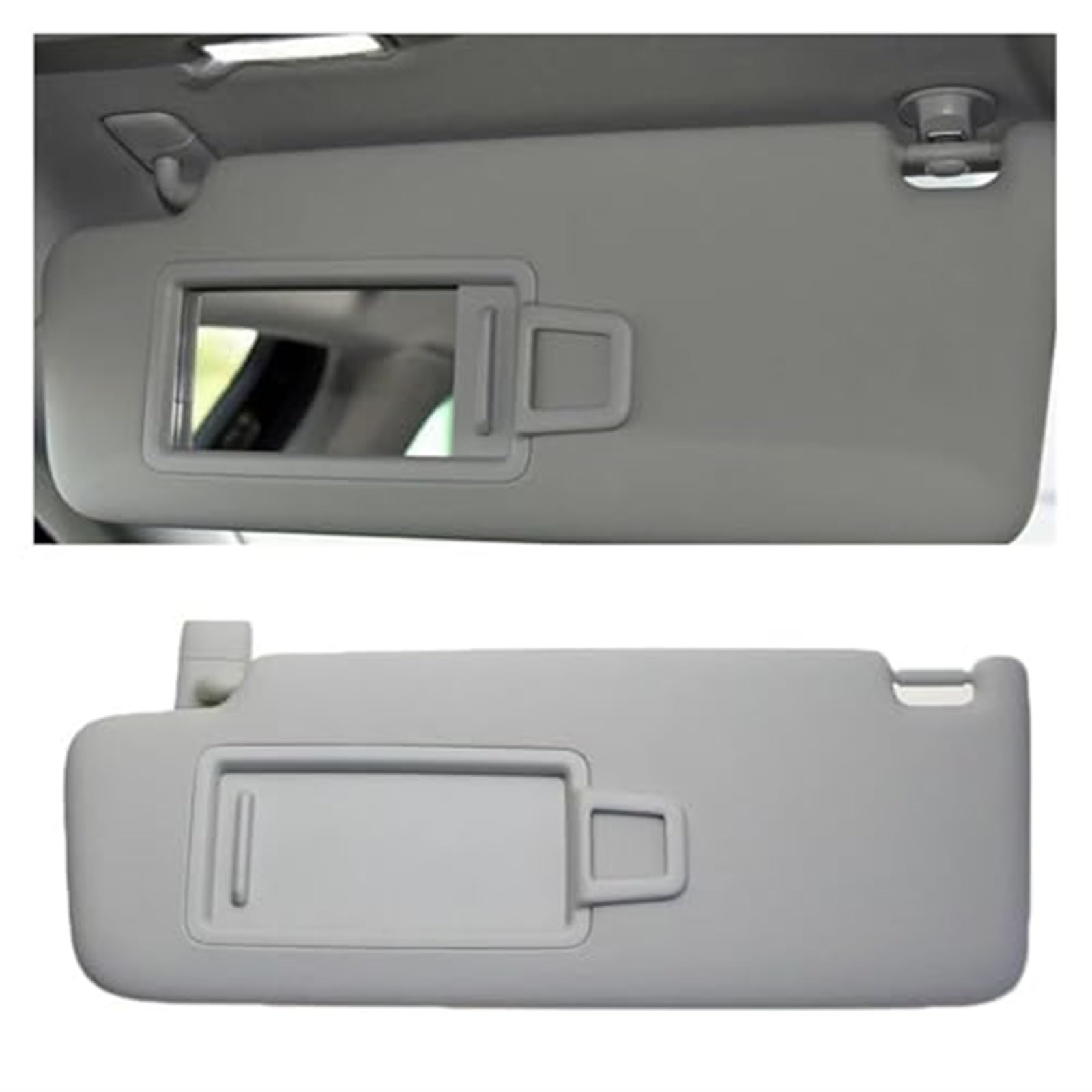 Clynex Linke Fahrerseite, rechte Beifahrerseite, vordere Sonnenblende mit Make-up-Spiegel-Sonnenschutz, for Skoda, for Superb 2016–2019 Auto-Sonnenblende(Grey Driver) von Clynex