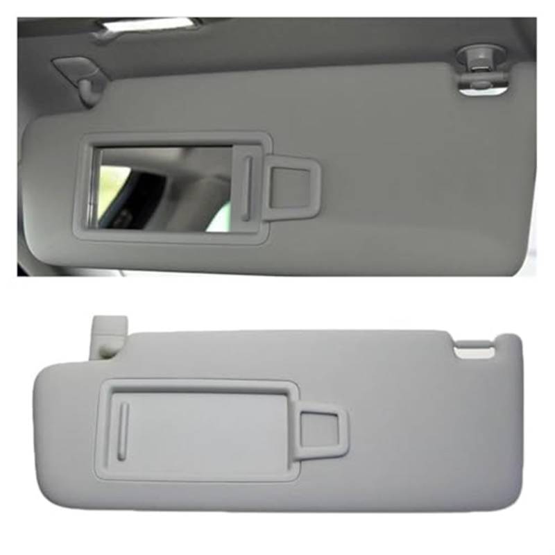 Clynex Linke Fahrerseite, rechte Beifahrerseite, vordere Sonnenblende mit Make-up-Spiegel-Sonnenschutz, for Skoda, for Superb 2016–2019 Auto-Sonnenblende(Grey Driver) von Clynex