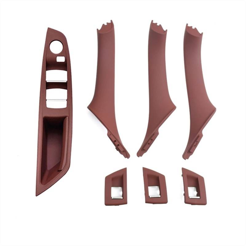 Clynex Linker Fahrer-Innentür-Armlehnen-Zuggriff-Satz, for, for 5er F10 F11 520i 523i 525i 528i 535i 2009–2016 Auto-Innentürgriff(LHD Red Brown) von Clynex