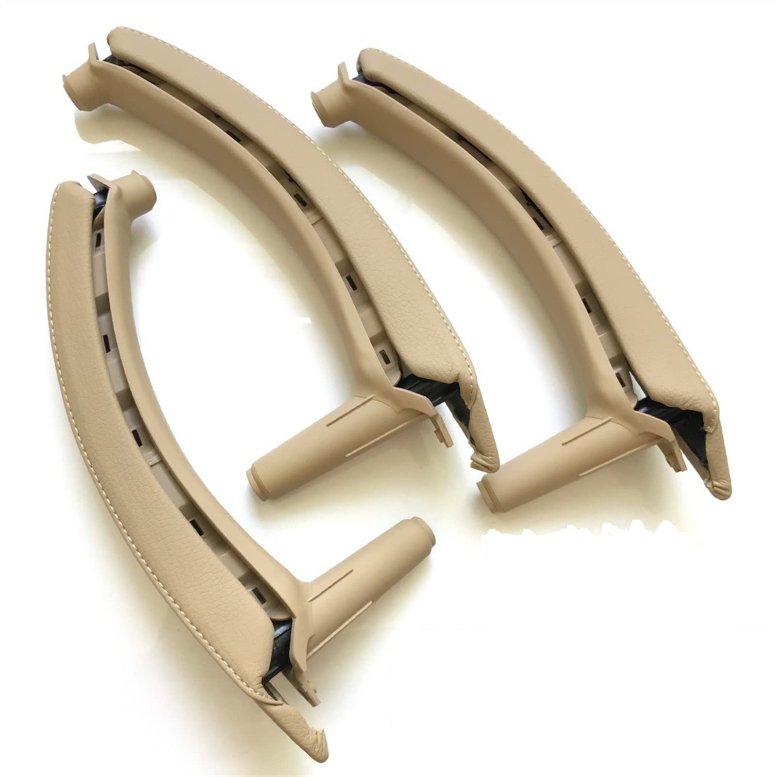 Clynex Linker rechter Innen-Beifahrertürgriff mit Lederbezug-Montagesatz, Ersatz, for, for X5 X6 E70 E71 E72 2007–2013 Auto-Innentürgriff(RHD Beige) von Clynex